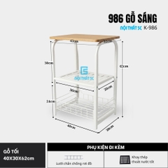 Kệ đa năng 3 tầng, kệ để sách, kệ để đồ tiện lợi cho mọi không gian