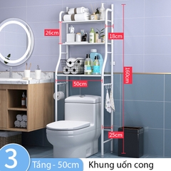 Kệ để nhà tắm, kệ bồn cầu nhiều tầng chất liệu chống gỉ bền đẹp sắp xếp đồ dùng gọn gàng, thông minh