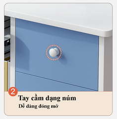 Bàn học sinh màu hồng, xanh gỗ công nghiệp cao cấp, bàn thông minh kèm kệ để sách vở, hộc tủ mẫu mới nhất