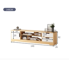 Kệ tivi gỗ thiết kệ hiện đại sang trọng phù hợp những căn hộ có diện tích phòng khách hẹp