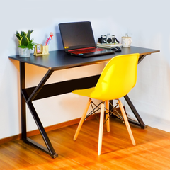 Bàn làm việc chữ K, bàn chân sắt mặt gỗ MDF kích thước 1m 1.2m