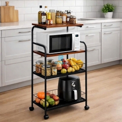 Kệ đa năng để đồ nhà bếp 1 tầng gỗ, kệ để lò vi sóng K-981