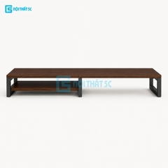Kệ để máy tính laptop, kệ kê màn hình máy tính bằng gỗ MDF để bàn bo góc có ngăn