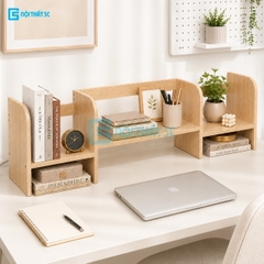Kệ Sách Để Bàn, Kệ Để Bàn Đa Năng, Giá Sách Mini Trang Trí Bàn Học Bàn Làm Việc