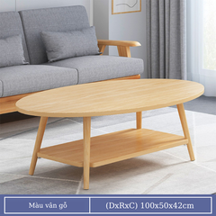 Bàn trà, bàn sofa 2 mặt ngồi cao với chân gỗ tự nhiên vô cùng chắc chắn
