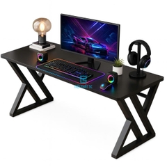 Bàn Gaming chân X, Bàn Làm Việc chân sắt sơn tĩnh điện, mặt gỗ MDF BH-089
