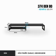 Kệ để máy tính laptop, kệ kê màn hình máy tính bằng gỗ MDF để bàn bo góc có ngăn