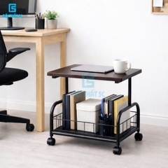 Kệ đa năng, kệ lò vi sóng khung thép, mặt gỗ K-983