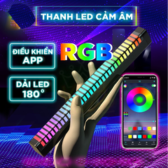 Thanh đèn LED 3D nháy theo nhạc, có chân đế