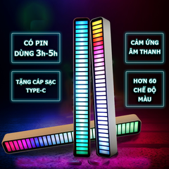 Thanh đèn LED RGB nháy theo nhạc cảm biến âm thanh