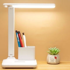 Đèn học LED không ánh sáng xanh có 3 màu kèm nút cảm ứng, đèn học thông minh gấp gọn chống cận để bàn tặng kèm dây USB