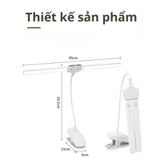 Đèn LED Kẹp bàn KALBE thiết kế di chuyển linh hoạt GD-1041