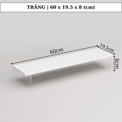 Kệ để bàn chân Mica trong kèm led RGB nhiều màu sắc