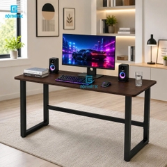 Chân U nâng cấp chân sắt 40x40mm mặt bo uốn cong kích thước 120cm 140cm