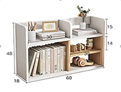 Kệ sách để bàn bàn làm việc, giá sách cho bàn máy tính thông minh đa năng tiện lợi GS-368