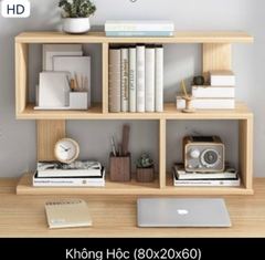 Kệ sách để bàn làm việc chất liệu gỗ cao cấp chia ô GS-367