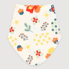 Yếm cho bé trai bé gái freesize 95% vải cotton - 5% vải spandex họa tiết Tết Á Đông TBIB1-1656-YLW-FS | OETEO Abundance of Blooms