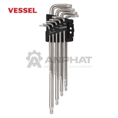 CHÌA VẶN TORX ĐẦU TRÒN VESSEL NO. 8509BTX BỘ 9 CHI TIẾT
