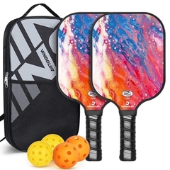 Bộ Vợt Chơi Bóng Pickleball Siêu Nhẹ Và Nhanh Chóng Kèm Túi Đựng 4 Quả Bóng