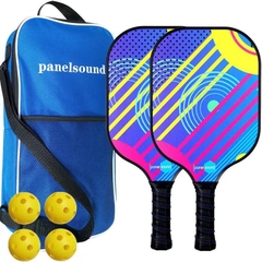 Bộ Vợt Chơi Bóng Pickleball Siêu Nhẹ Và Nhanh Chóng Kèm Túi Đựng 4 Quả Bóng