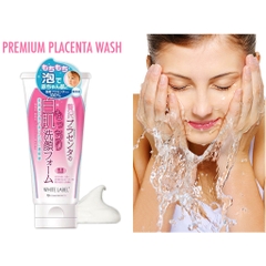 Sữa rửa mặt làm trắng da giàu dưỡng chất Placenta WHITE LABEL PREMIUM PLACENTA WASH 110g