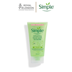 Combo Chăm Da Cơ Bản SIMPLE Nước Tẩy Trang 200ml + Sữa Rửa Mặt 150ml + Toner 200ml + Sữa dưỡng 125ml