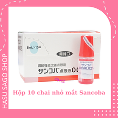 Nhỏ Mắt Chống Cận Thị Sancoba 0.02% 5ml Nội Địa Nhật Bản