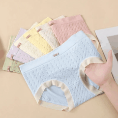 [Mã S05] Combo 10 quần lót nữ cotton kháng khuẩn, quần lót nữ gắn nơ chất cotton siêu đẹp (Giao màu ngẫu nhiên)