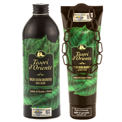 Combo Sữa Tắm Hương Nước Hoa Cao Cấp Tesori d'Oriente Gỗ Đàn Hương (Chai 500ml - Tuýp 250ml)
