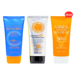 Kem Chống Nắng 3W Clinic Dành Cho Mọi Loại Da SPF50+ PA+++ 70ml Hàn Quốc