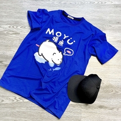MS003 Áo Thun Unisex Nam Nữ, Áo Thun Form Rộng Thời Trang In Hình Gấu Dễ Thương Freesize