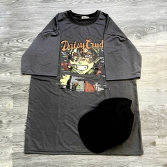 MS007 - MS014 Áo Thun Unisex Nam Nữ, Áo Thun Form Rộng Thời Trang In Hình Dễ Thương Freesize