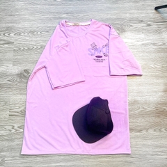 MS007 - MS014 Áo Thun Unisex Nam Nữ, Áo Thun Form Rộng Thời Trang In Hình Dễ Thương Freesize