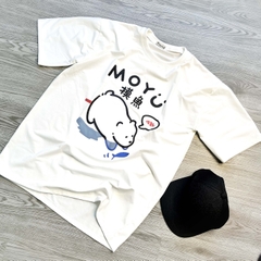 MS001 - MS006 Áo Thun Unisex Nam Nữ, Áo Thun Form Rộng Thời Trang In Hình Dễ Thương Freesize