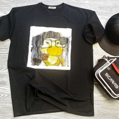 MS016 Áo Thun Unisex Nam Nữ, Áo Thun Form Rộng Thời Trang In Hình Vịt Dễ Thương Freesize