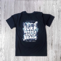 MS021 Áo Thun Unisex Nam Nữ, Áo Thun Form Rộng Thời Trang In Chữ LET'S SURF Dễ Thương Freesize