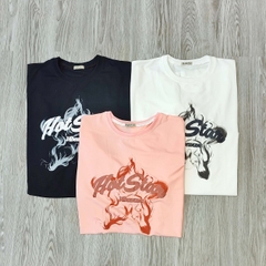 MS018 Áo Thun Unisex Nam Nữ, Áo Thun Form Rộng Thời Trang In Hình HOT STAR Dễ Thương Freesize