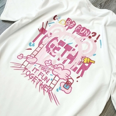 MS022 Áo Thun Unisex Nam Nữ, Áo Thun Form Rộng Thời Trang In Chữ TOGETHER Dễ Thương Freesize