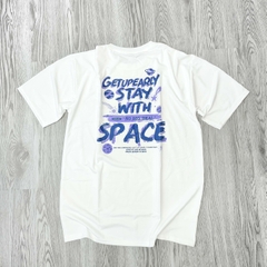 MS023 Áo Thun Unisex Nam Nữ, Áo Thun Form Rộng Thời Trang In Chữ GET UP EARLY Dễ Thương Freesize