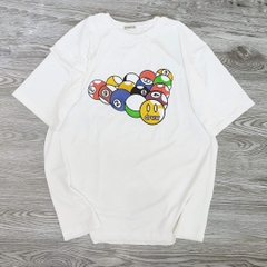 MS023 - MS032 Áo Thun Unisex Nam Nữ, Áo Thun Form Rộng Thời Trang In Hình Dễ Thương Freesize