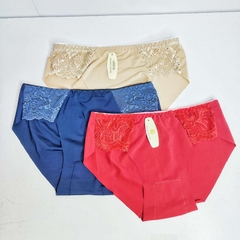 [Mã S23] Quần Lót Nữ Thun Lạnh Phối Ren 2 Bên Nữ Tính Mềm Mại FREESIZE (GIAO MÀU NGẪU NHIÊN)