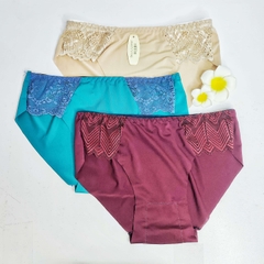 [Mã S23] Quần Lót Nữ Thun Lạnh Phối Ren 2 Bên Nữ Tính Mềm Mại FREESIZE (GIAO MÀU NGẪU NHIÊN)