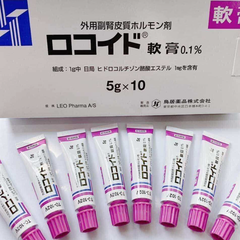 Kem Bôi Vết Đốt Côn Trùng, Muỗi Đốt Rokoito Locoid Ointment Nhật Bản 5g
