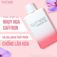 Kem Dưỡng Trắng Da Toàn Thân Symee Whitening Body Cream Saffron & Collagen 200g