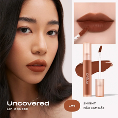 [Chính hãng] Son Kem Lì, Mềm Mịn Môi, Lâu Trôi OFÉLIA Uncovered Lip Mousse Hàn Quốc 4,3g