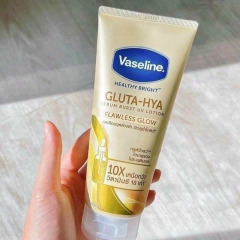 Sữa Dưỡng Thể Trắng Da Vaseline Healthy Bright Gluta HYA Serum Burst Lotion 10X Thái Lan  - Màu Vàng Ban Ngày