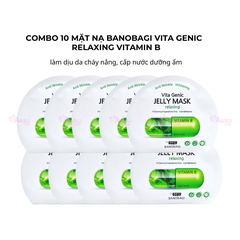 Combo 10 mặt nạ Banobagi Vita Genic Relaxing Vitamin B làm dịu da cháy nắng, cấp nước dưỡng ẩm