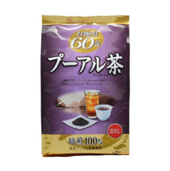 Trà Phổ Nhĩ Orihiro Pu-erh Tea Nhật Bản Túi 60 Gói - Chống Oxy Hóa, Bảo Vệ Sức Khỏe Tim Mạch, Tiêu Hóa, Đẹp Da