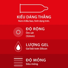 [Chính Hãng] Cao Su Durex Fetherlite Hộp 3 Cái