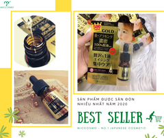 Tinh chất dưỡng trắng, trị nám WHITE LABEL PREMIUM PLACENTA GOLD ESSENCE 10ml